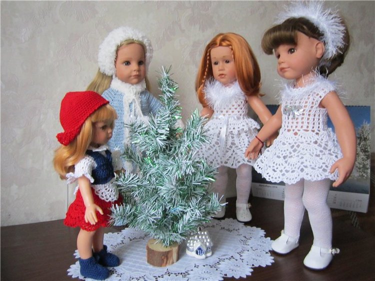 Обновки под ёлочку — Одежда и обувь для кукол своими руками: фото