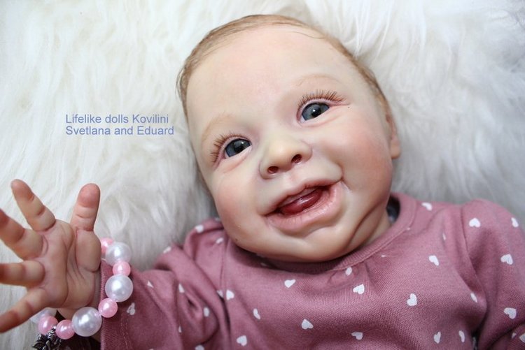 На щечке родинка, а в глазах любовь! Варенька - кукла реборн Ковылиных Светланы и Эдуарда