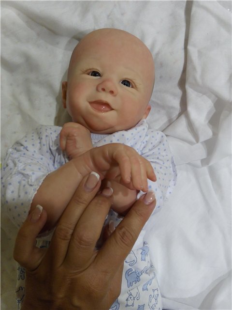 Томми улыбашка реборн. Второй подходик к этому замечательному молдику