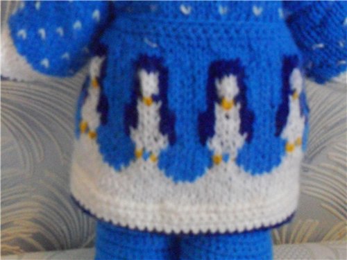 Вот такие мы пингвины))) Теплая одежда для кукол Готц (50 см) и фэйсинок