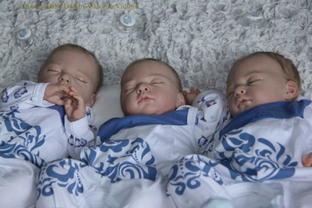 Тройняшки Джошики... Куколки реборн Виктории Вишни