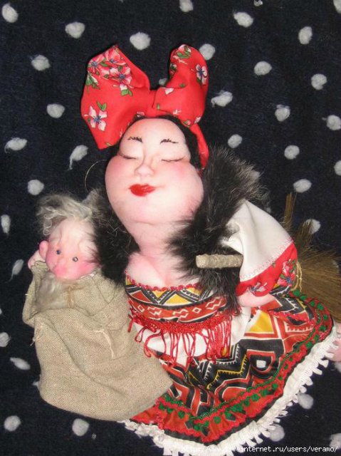 Кукла Солоха из фетра. Мастер-класс с пошаговыми фото