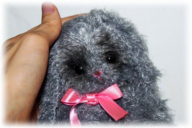 Зая Мила, игрушка вязанная крючком (фото 4)