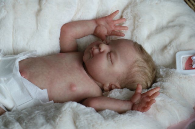 Спящая малышка Рози 2. Куколка реборн Виктории Вишни