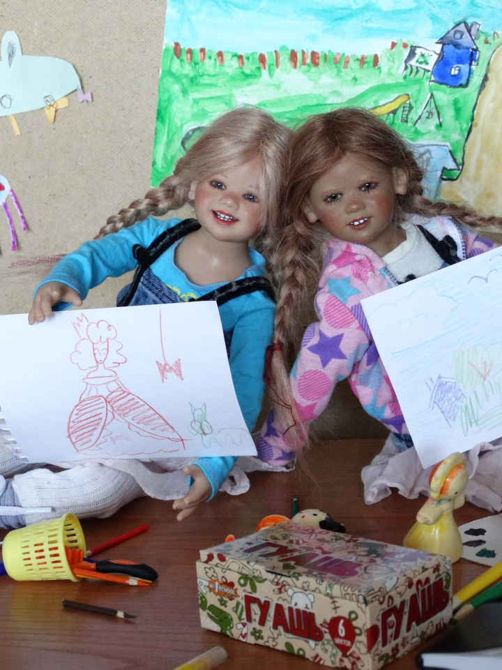 Девочки рисуют — Куклы Annette Himstedt (Аннетт Химстедт): коллекционные