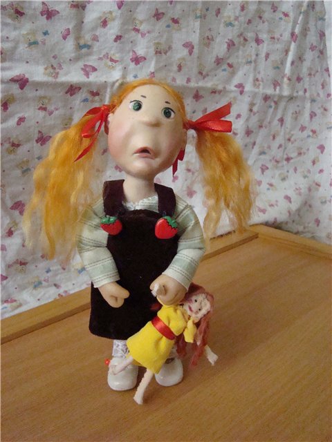 Сорванец и паинька. Мои куклы из пластики.+ мастер-класс