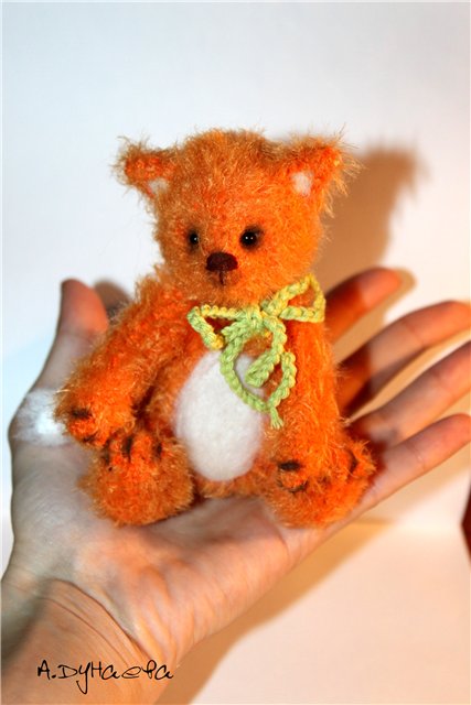 Маленький лис. Игрушка вязанная крючком