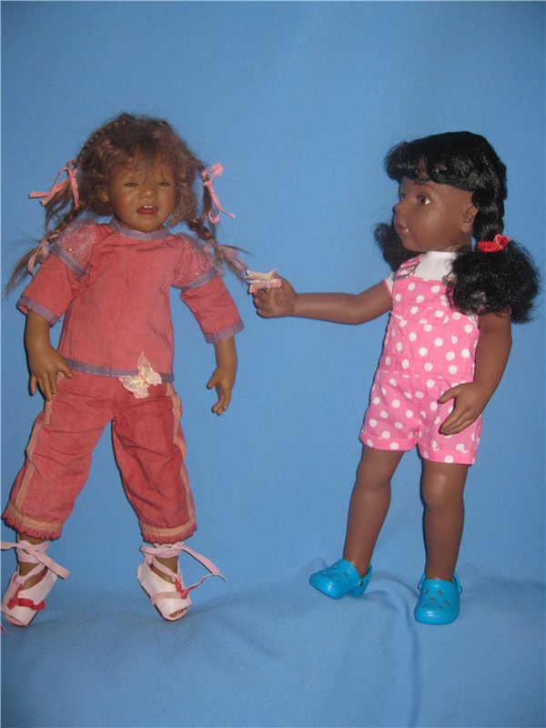 Кто подскажет, как ребенка успокоить? Коллекционная кукла Inke A.Himstedt