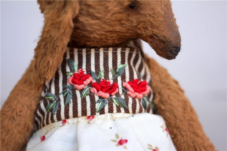 Собачка Тося, авторская игрушка ручной работы Татьяны Матляк (фото 4)