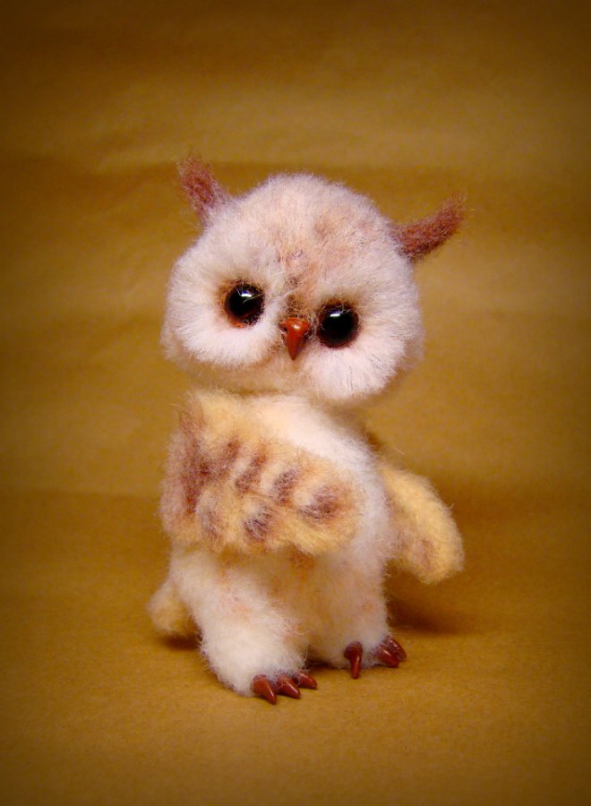 Совушка. Авторская игрушка Ольги Чернухо