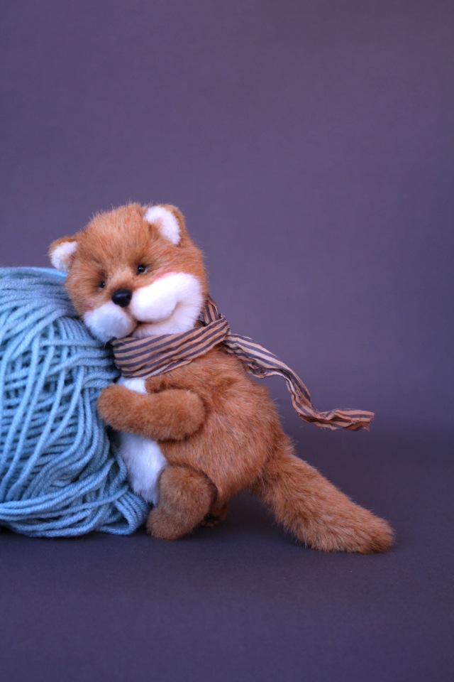 Три толстячка. Медвежата и котенок - игрушки ручной работы