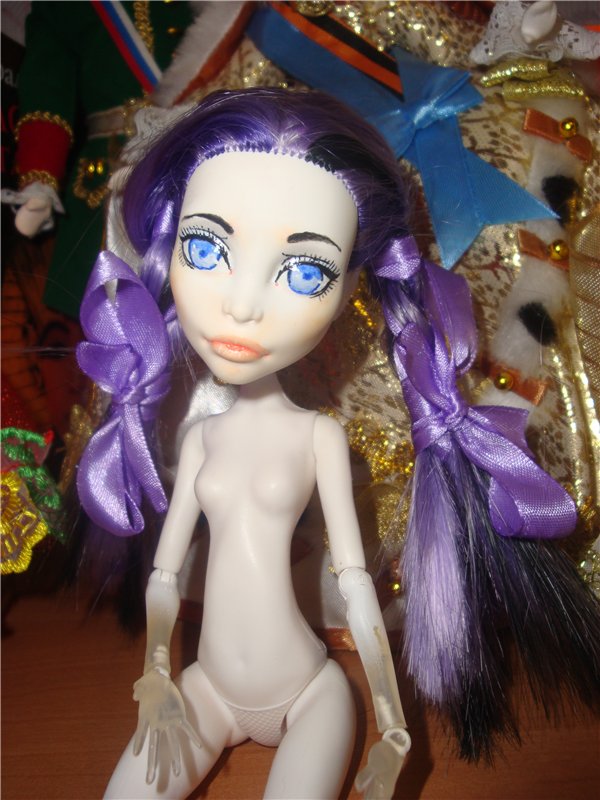 Мой первый ООАК Monster High или преображение Спектры в Фиалку (фото 6)