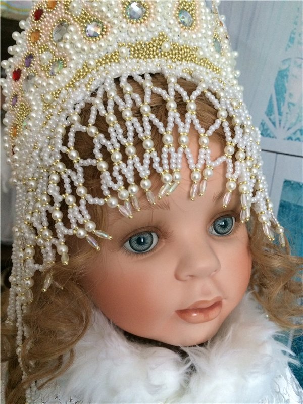 Кокошник из бисера — Как сделать аксессуары для кукол: сумки