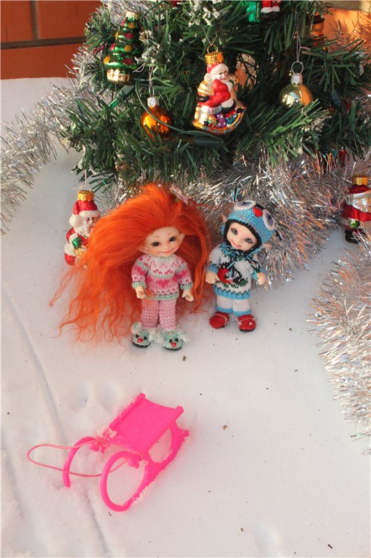 Зимняя прогулка моих крошек! Реалпуки Pupu и реалпуки Сосо (фото 8)