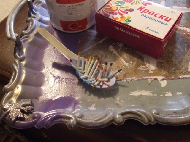 Мастер-класс "Создание принадлежностей для художника. Масштаб 1:12"