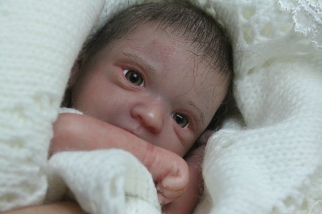 Зая, мини реборн Элины Кудрявцевой