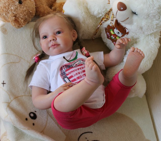 Моя милая Мариночка! Малышка реборн из молда Camille