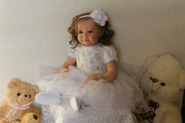 Моя милая Мариночка! Малышка реборн из молда Camille (фото 5)