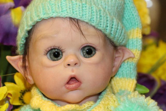 Эльфик реборн Ромашка, Ofelia by Olga Auer (фото 6)