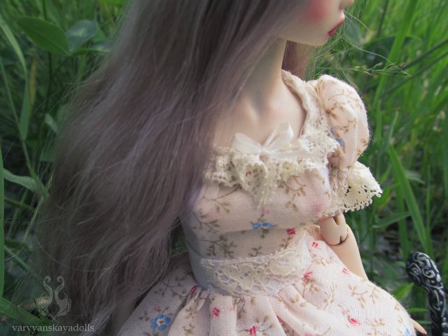 Шарнирная кукла Акина - Весенний цветок