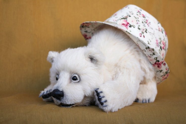 Нолан полярный медвежонок. Авторские игрушки ручной работы Татьяны Матляк