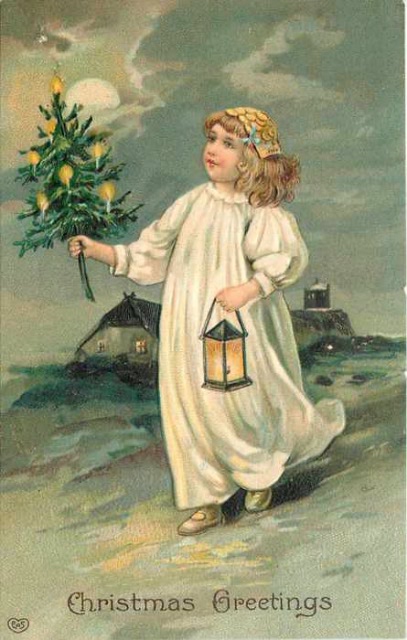 Немного прекрасного IV - старинные открытки Рождество (фото 10)