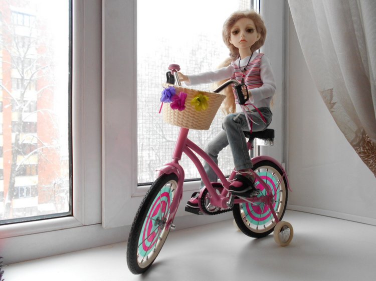 Велосипед в подарок — Куклы Kaye Wiggs (Кайе Виггс): авторские BJD (БЖД) (фото 2)
