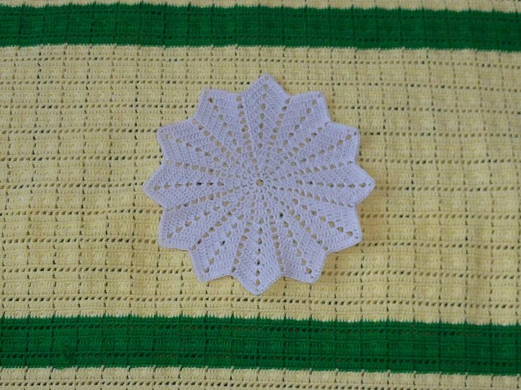 Абажуры из вязаных салфеток