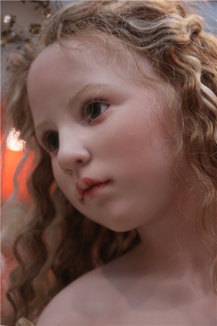 Hilderard Gunzel на выставке "Искусство куклы" в Гостином дворе