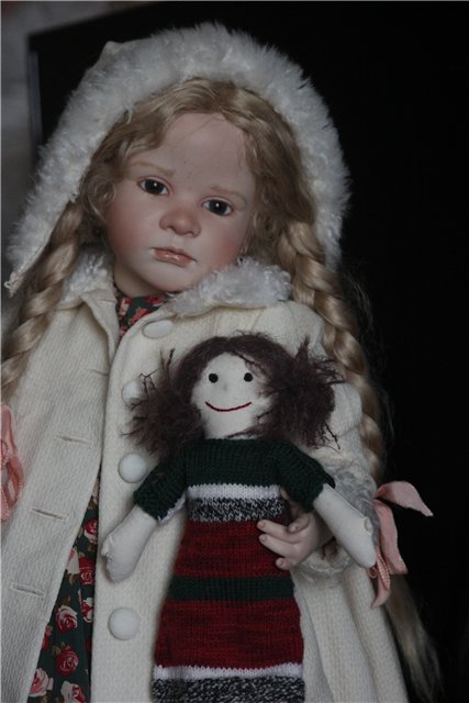 Фарфоровая кукла-снегурочка Офелия (Ophelia) от Ruth Treffeisen. Просто наступила зима (фото 7)