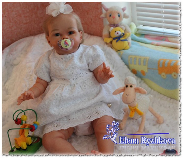 Полиночка - толстушка моя сладкая. Кукла реборн Елены Рыжковой (Россия)