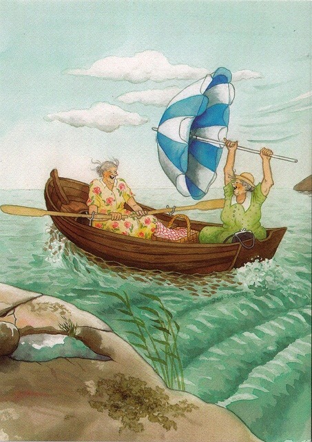 Страшно стареть или веселая старость. Открытки финской художницы Inge Löök (фото 6)