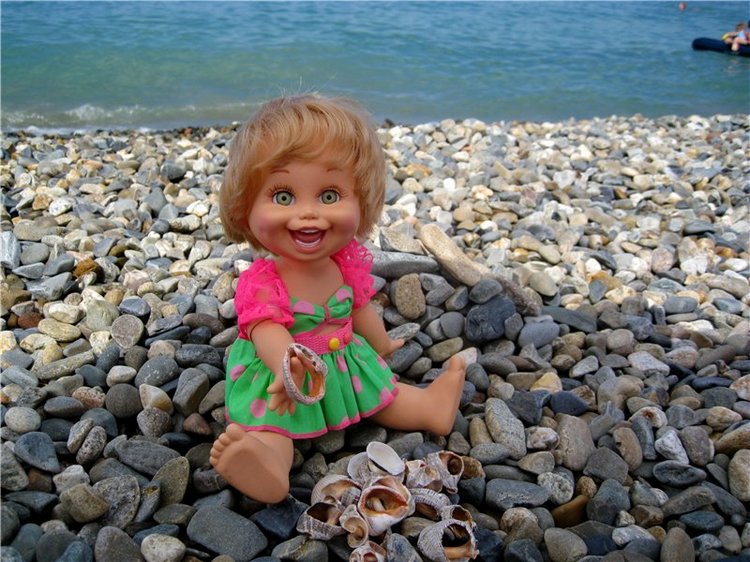 Море, солнце и Натуся или отдых в Сочи! Натали кукла Galoob baby face | Бэйбики Море, солнце и Натуся или отдых в Сочи! Натали кукла Galoob baby face