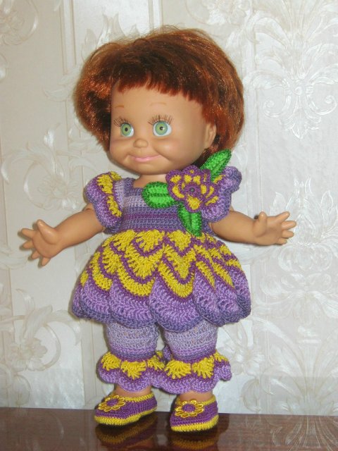 Расцвели цветочки у меня в садочке... Летние наряды на фейсинок и кукол Готц (фото 9)