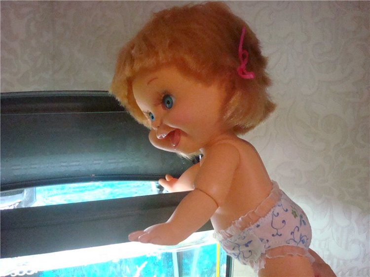 Утро моей малышки Пенни — Куклы Galoob Baby Face (Фейсинки): винтаж 90 (фото 2)
