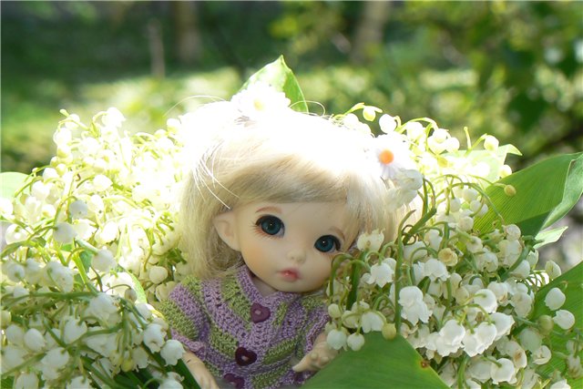 Весенние хлопоты Росинки - куколка bjd (фото 5)
