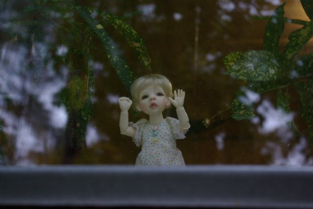 Затаились в ожидании. авторская кукла от Kim Lasher