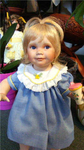 Еще одна маленькая очаровашечка, кукла из фарфора от Анны Тиммерман