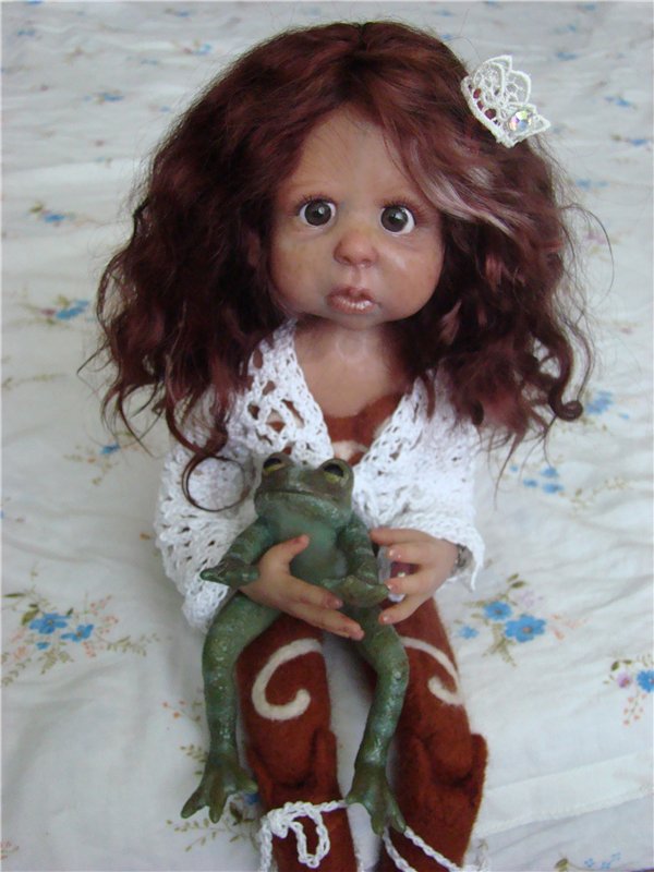 Принцесса и лягушка. Авторская кукла Кондрашовой Ирины. Продолжение (фото 6)