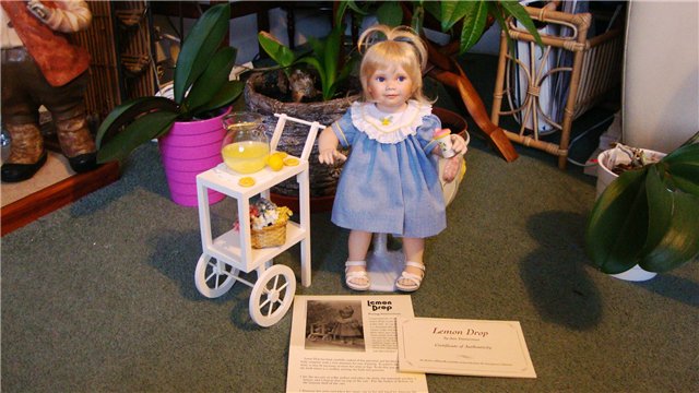 Еще одна маленькая очаровашечка, кукла из фарфора от Анны Тиммерман (фото 4)