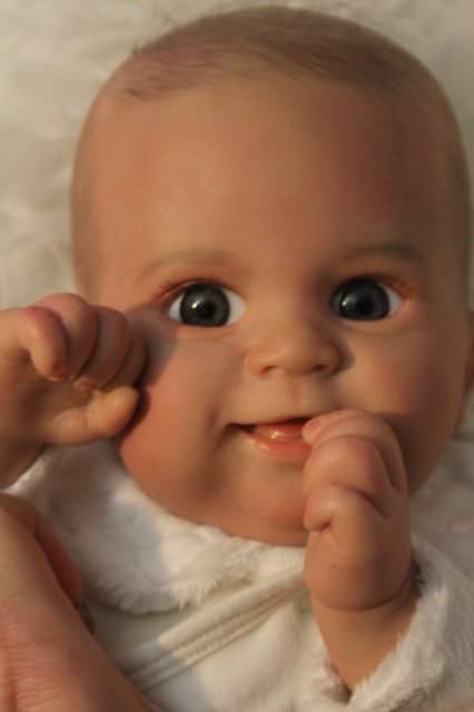 Улыбашечка Валюшечка кукла реборн Элины Кудрявцевой | Бэйбики Улыбашечка Валюшечка кукла реборн Элины Кудрявцевой (фото 3)