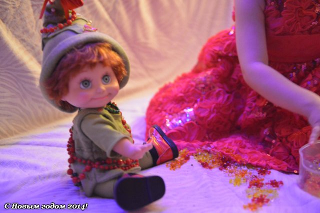 Новогодняя сказка "В гости к Санте" для дочки в сопровождении Шерри