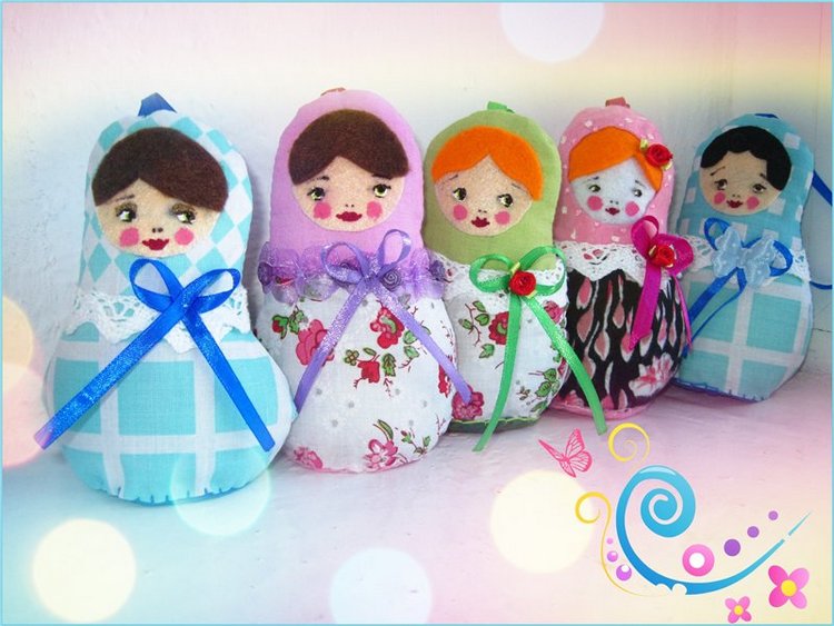Авторские куклы Матрёшки — Куклы и игрушки Тильда (Tilda): фото