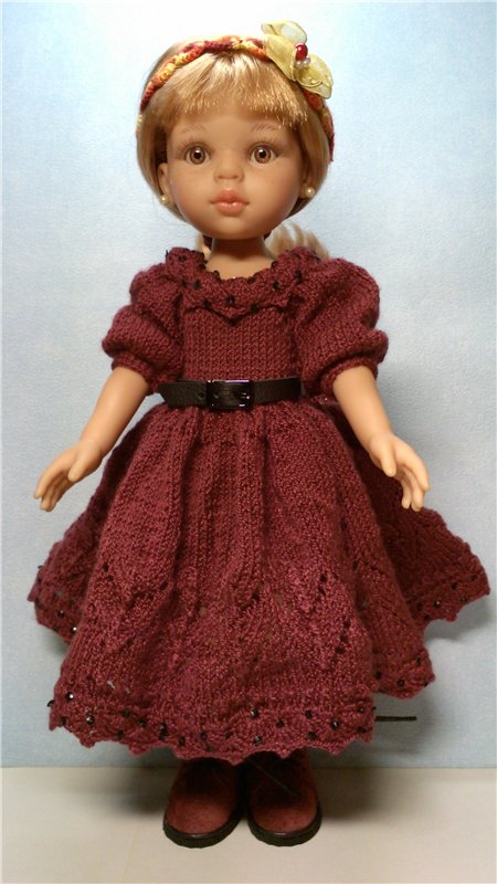 Просто платье для кукол Паола Рэйна