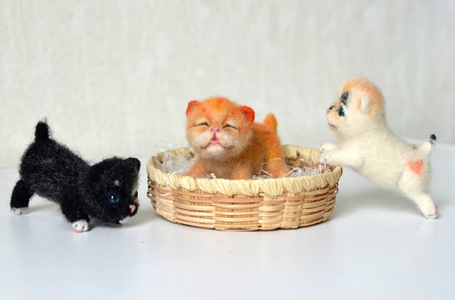 Котобанда. Игрушки валянием из шерсти своими руками (фото 5)