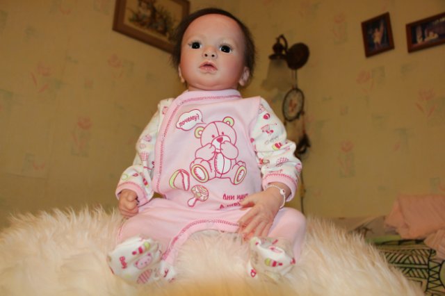 Малышка Джулия из лимитного молда Джульета от Натали Блик. Кукла реборн от Алёны Абахтимовой (фото 5)