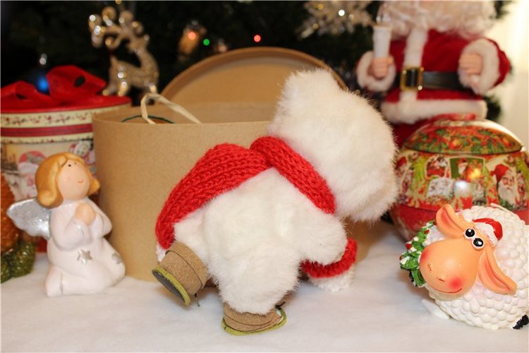 Рождественский Снежок! Авторский мишка Лены Белобородовой (фото 9)