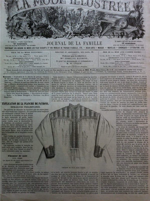 Журнал мод La Mode illustrèe (журнал для всей семьи)