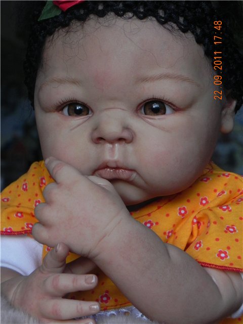 Шоколадная девчонка Александра-Шурочка. Куклы-реборн Светланы Преображенской (фото 7)