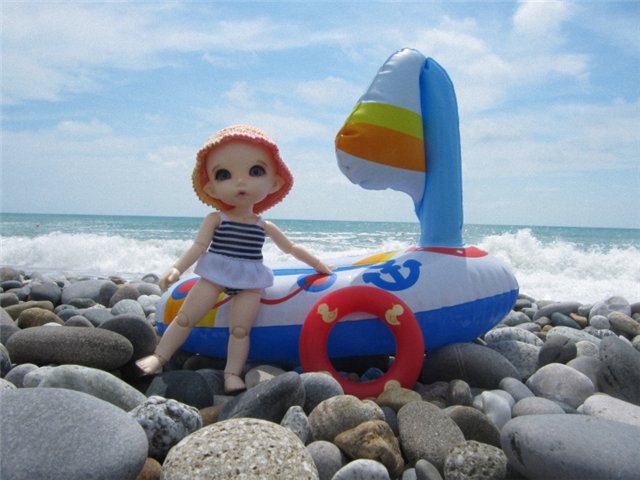 Майка на море. PukiFee Ante BJD